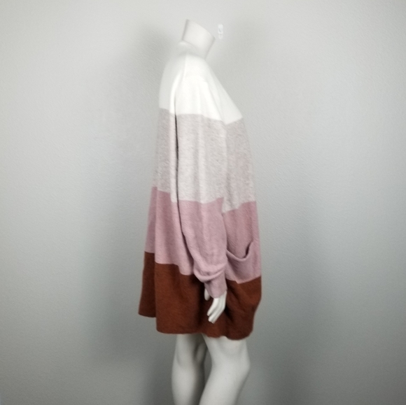 Madewell Ryder Neopolitan Stripe Merino Wool/Alpaca Blend Cardigan Sweater Sz XL - Picture 8 of 16